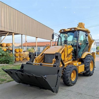 Тяжелые машины передний конец загрузчиков Backhoe с передним ведро высокой эффективности
